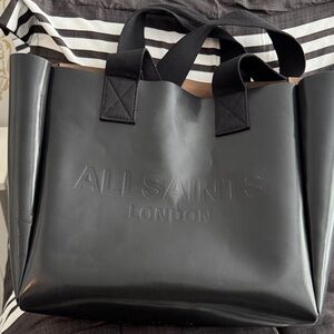 All Saints Black Tote Bag